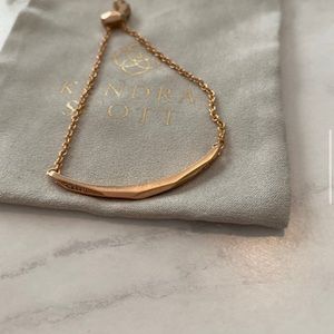 Kendra Scott rose gold adjustable bracelet